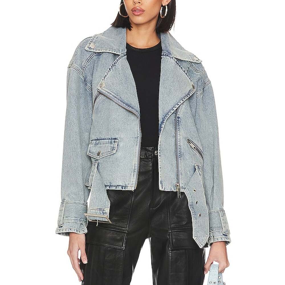 Ena Pelly Belted Mid Blue Wash Kiera Jacket Size AUS 10 / US 6